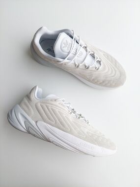 Adidas Ozelia Men's 9.5 (27.5cm)  White Cream Low-Top Sneakers Shues Suede